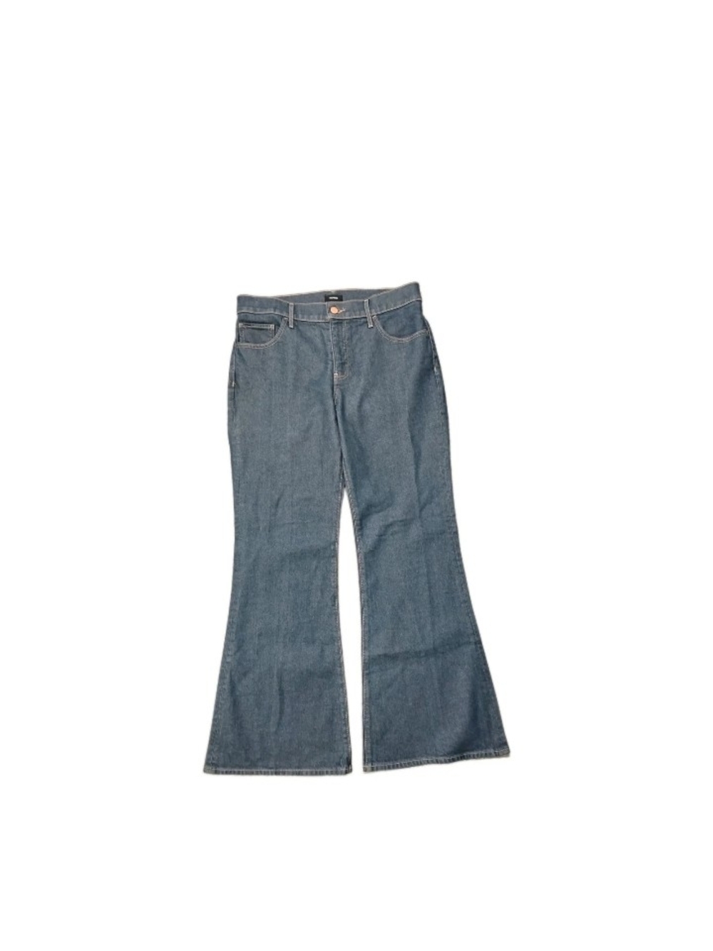 Express 70s Flare Jeans Mid Rise Stretch Conscious Edit Dark Women's SZ 10S NWOT